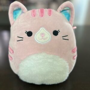 Flippa The Pink Tabby Squishmallow Cute Pink Cat Plush Toy